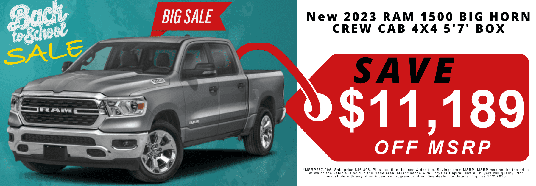 ram 1500 discount and offer
