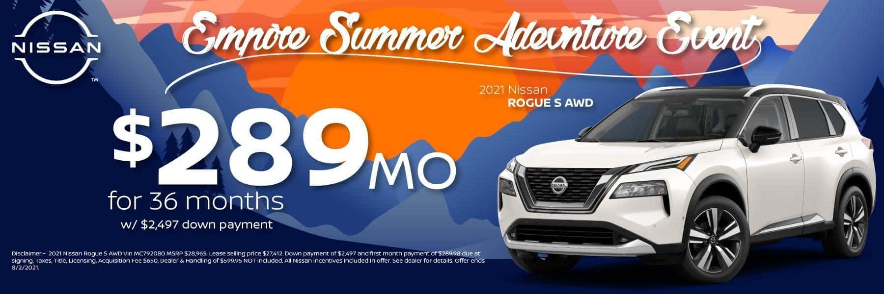 Best new 2021 Nissan Rogue Lease and Purchase Specials in Denver and Littleton, CO