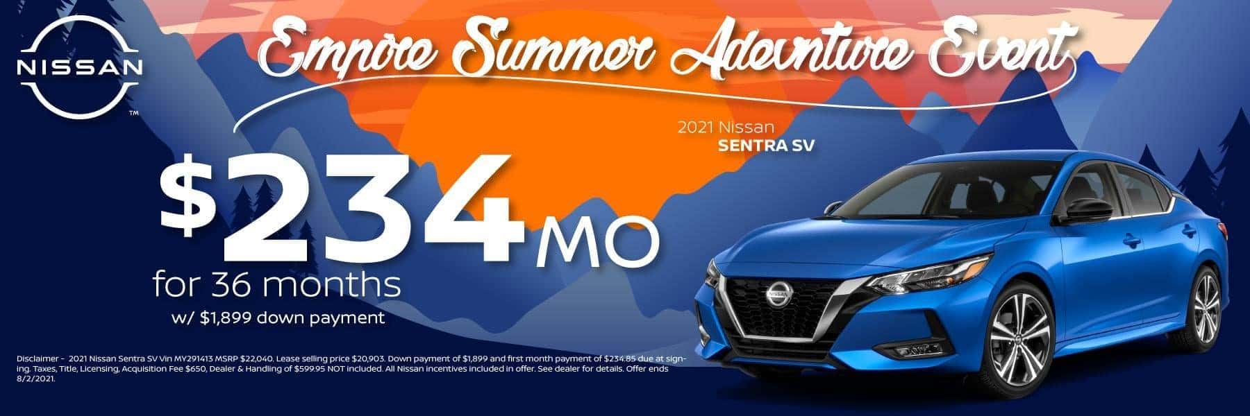Best new 2021 Nissan Sentra Lease and Purchase Specials in Denver and Littleton, CO