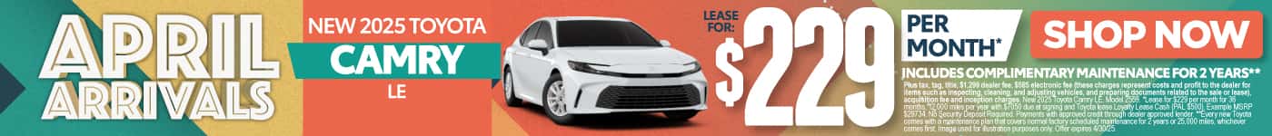 New 2025 Toyota Camry LE 