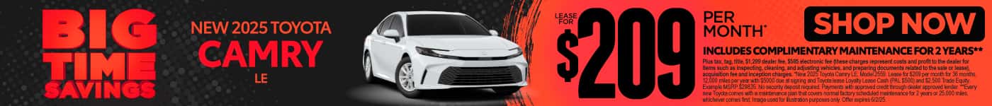 New 2025 Toyota Camry LE 