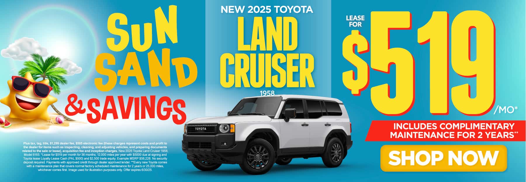 New 2025 Toyota Land Cruiser 1958 "Lease for $519 per month* Includes complimentary maintenance for 2 years**"