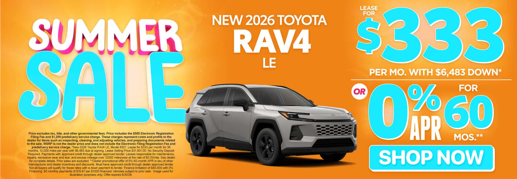 2026 Toyota Rav4 LE