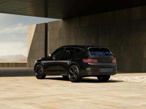 side and back angle view of the GV80 BLACK