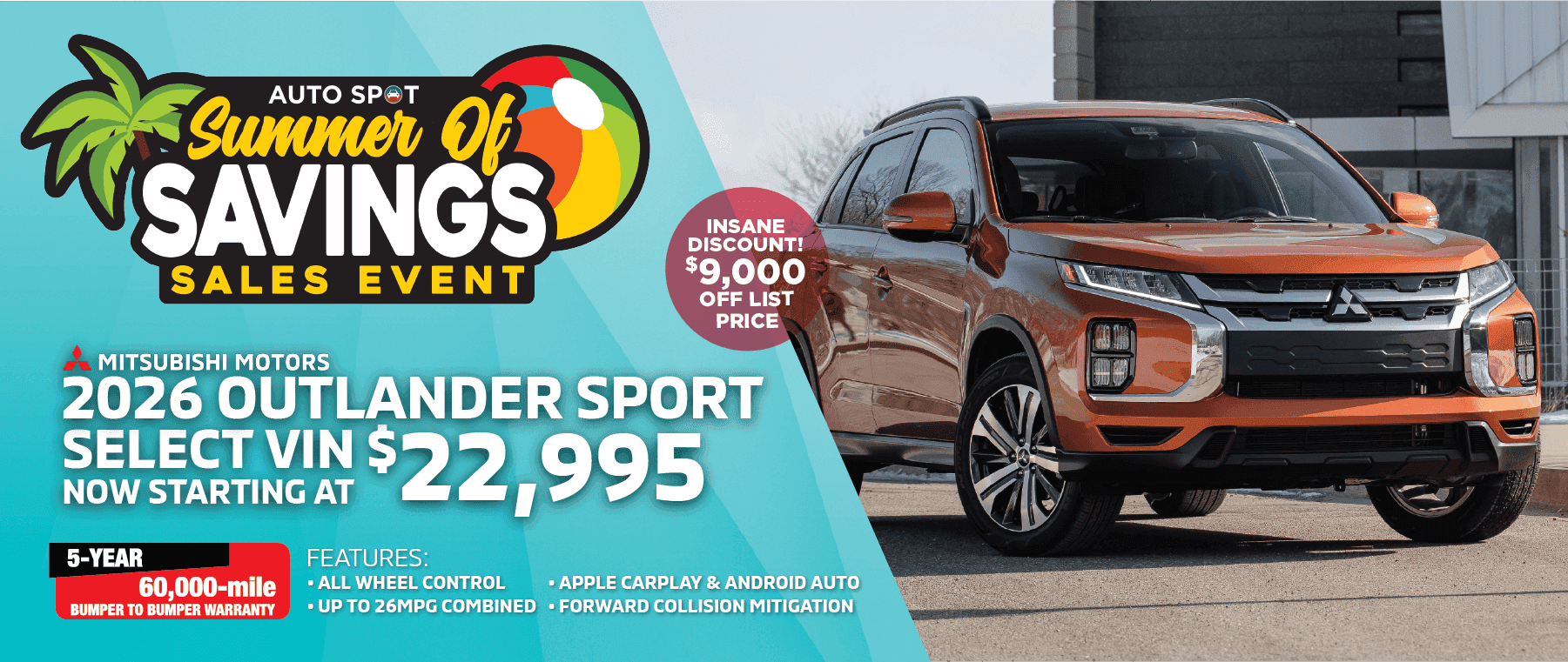outlander sport 22995 SOS
