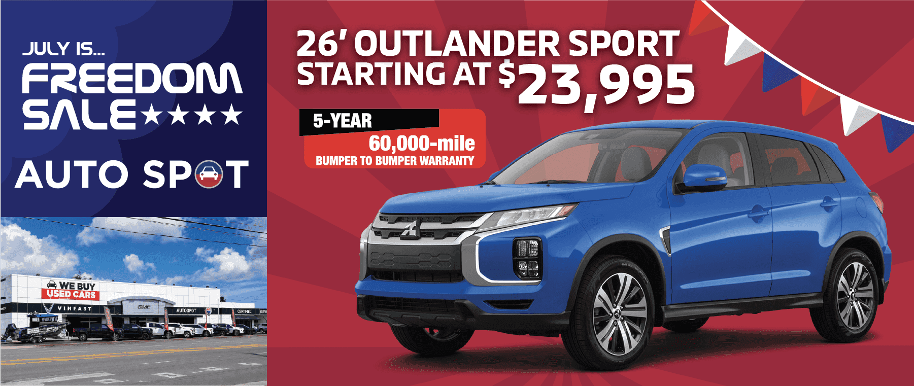 OUTLANDER SPORT-FREEDOM SALE