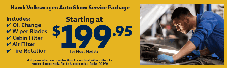 Hawk VW Auto Show Service Package
