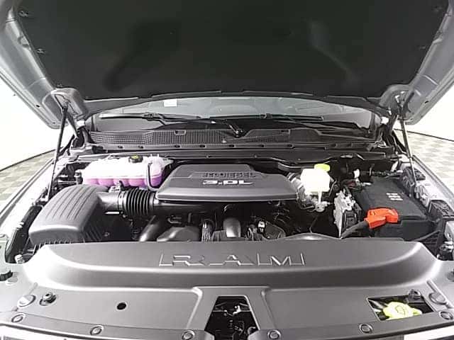 Engine of the Ram 1500 EcoDiesel at Hebert's Town and Country Chrysler Dodge Jeep Ram in Shreveport, Louisiana