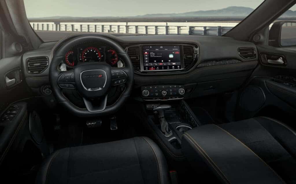 Interior dashboard of the 2025 Dodge Durango.