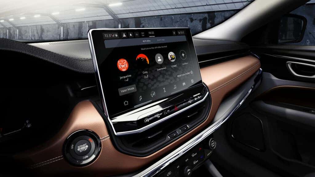 2025 Jeep Compass infotainment screen.