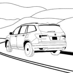 honda accord coloring pages