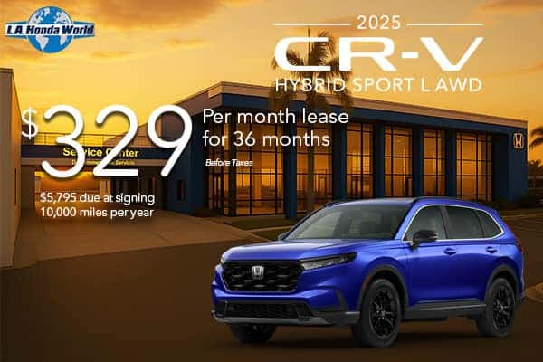 2025 CR-V Hybrid Sport L AWD Lease Special