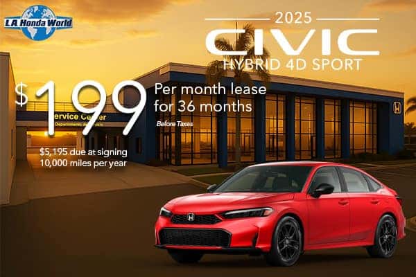 2025 Civic Hybrid 4D Sport
