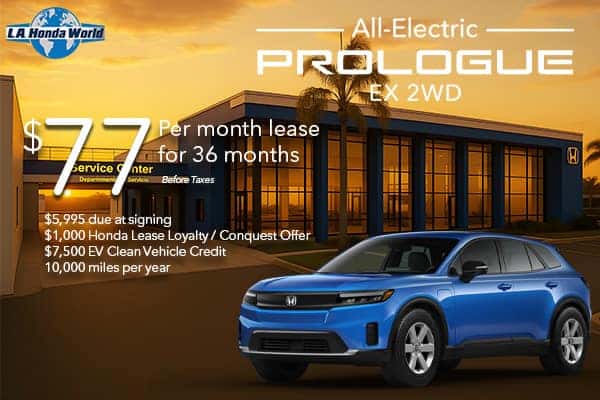 2025 New Prologue EX 2WD Lease Special