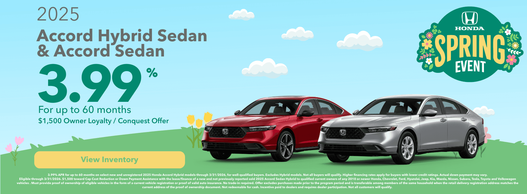 3.99% apr 2025 Accord finance offer