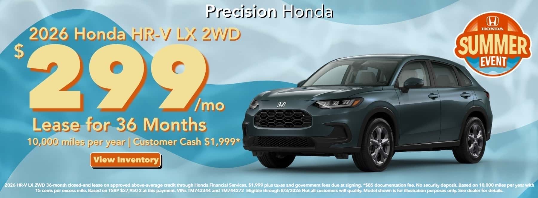 hrv - offer lease 299