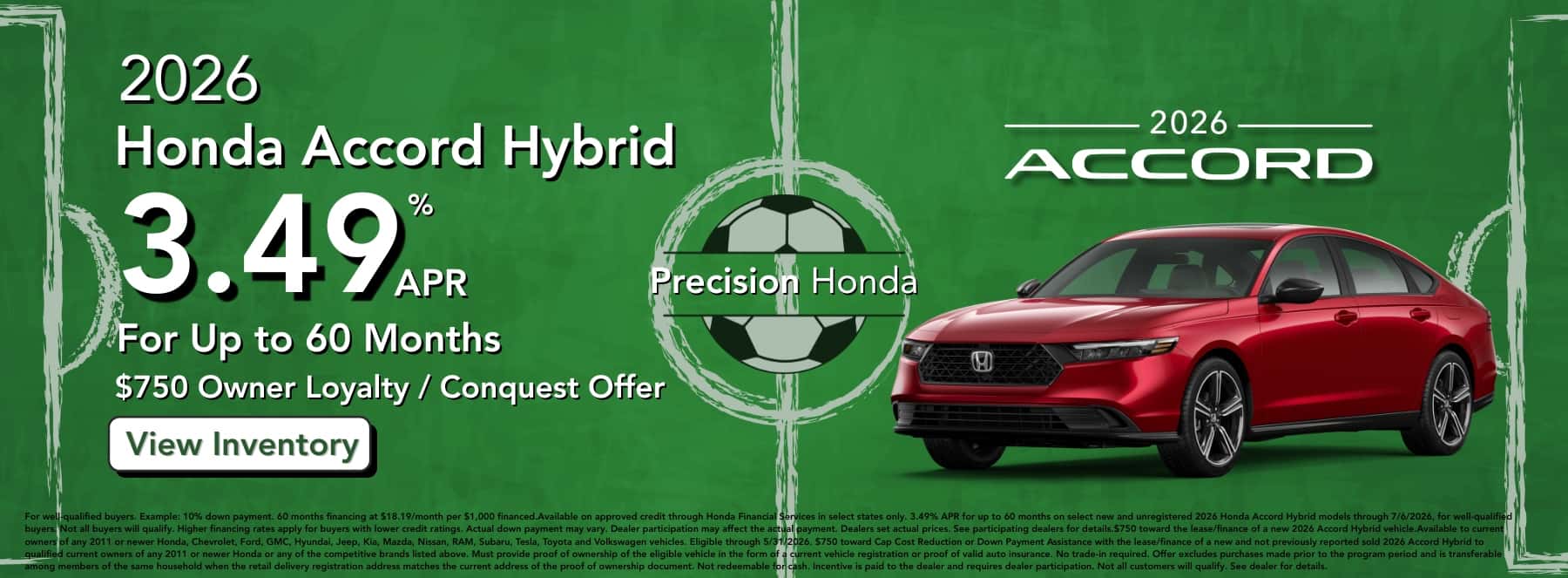 2026 Accord Hybrid 3.49% Apr