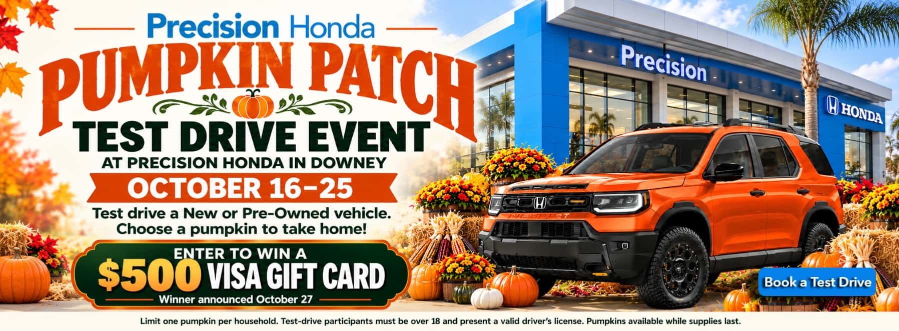 pumpkin test drive event