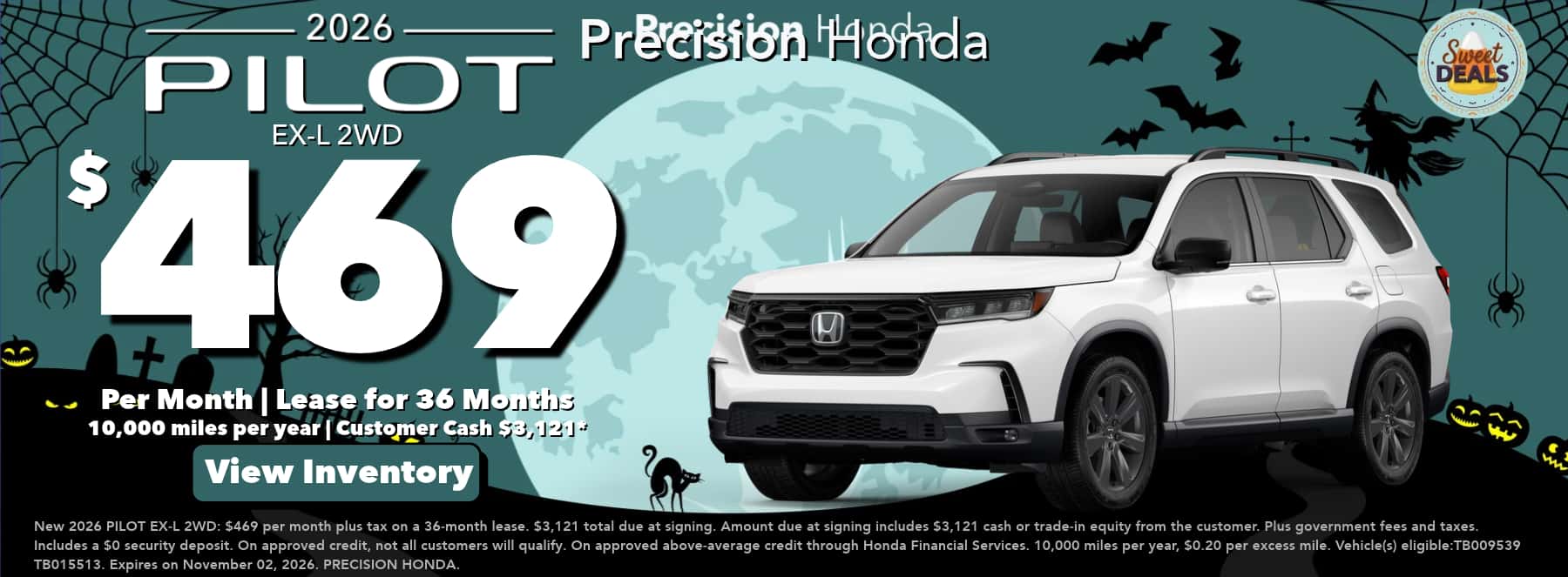 2026 pilot $469 lease offer