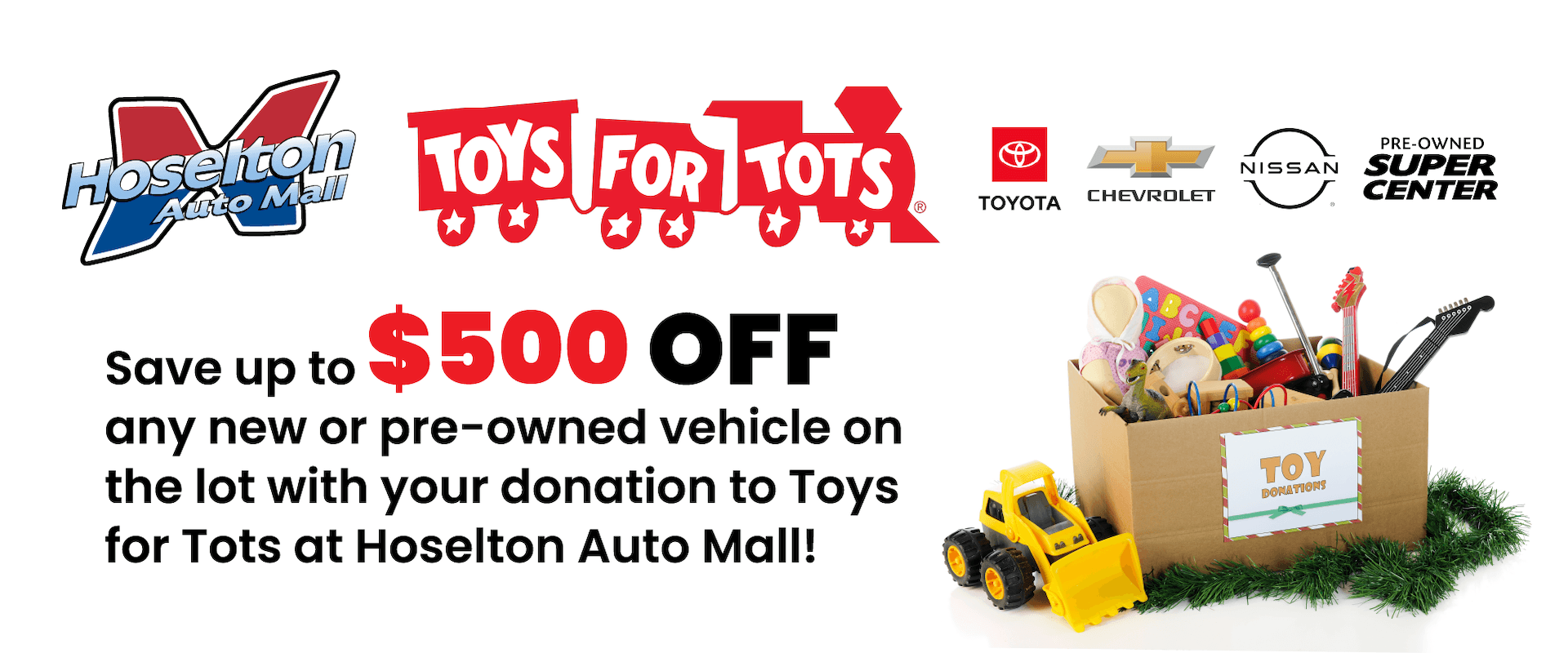 Toys For Tots Offer Banner