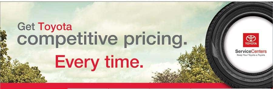 Get Toyota competitive pricing every time