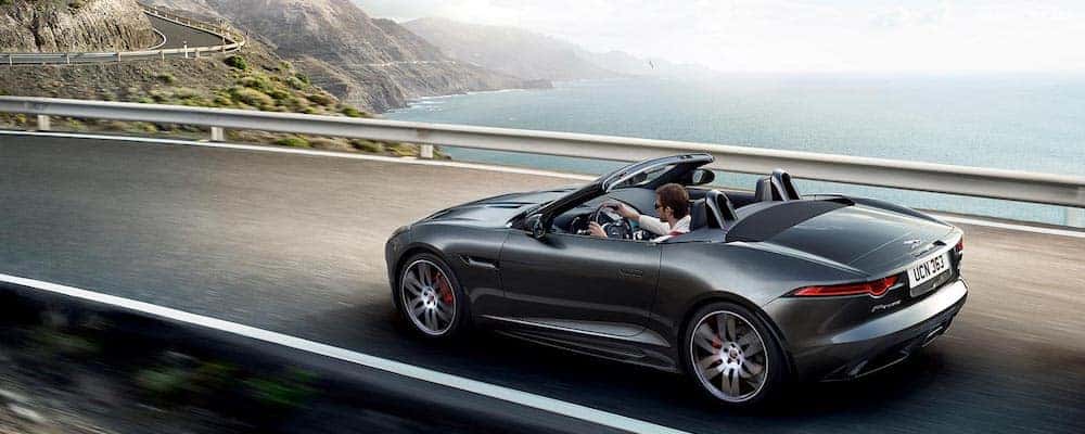 jaguar f type black convertible