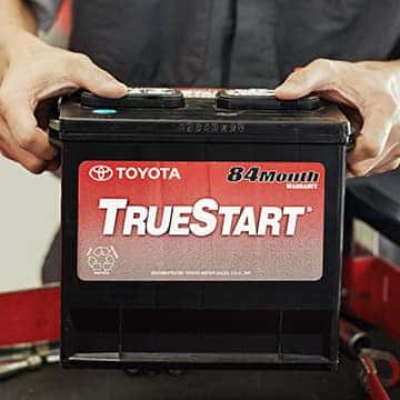 Replace your vehicle's battery for a starting price of $110.00 at Jay Wolfe Toyota.