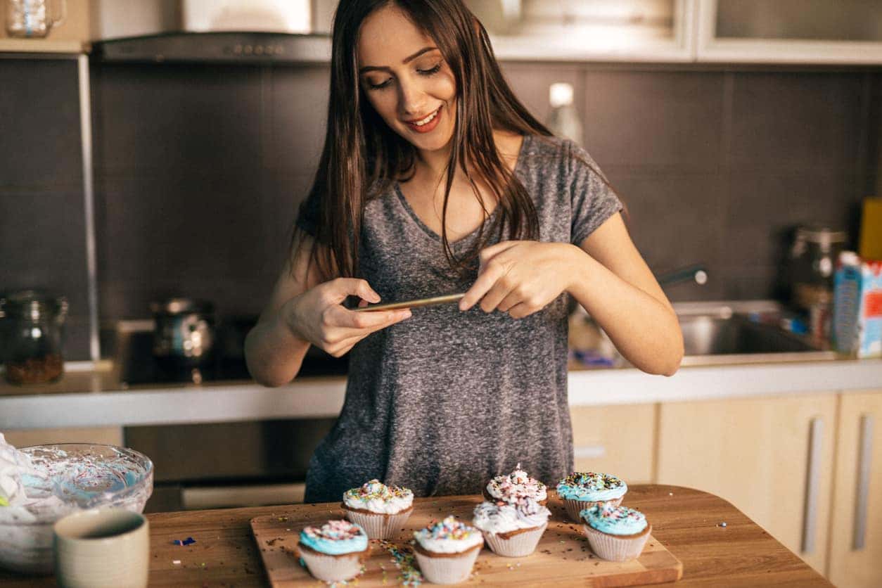Freshly made cupcakes