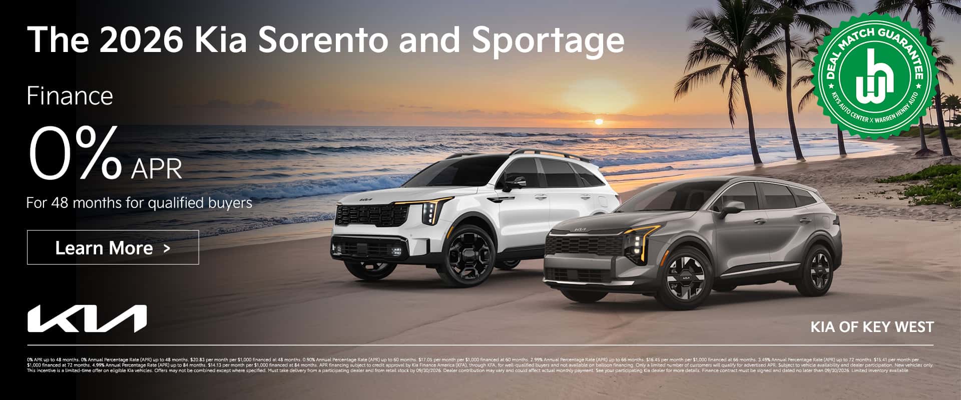 New Kia Sorento and Sportage Offers