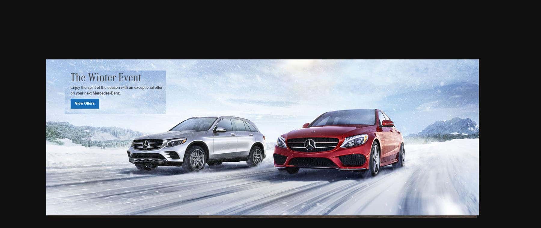 Mercedes Benz Winter Event Sale Mercedes Benz Winter Event Sale