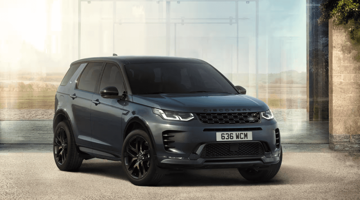 Front and side view of the 2024 Discovery Sport