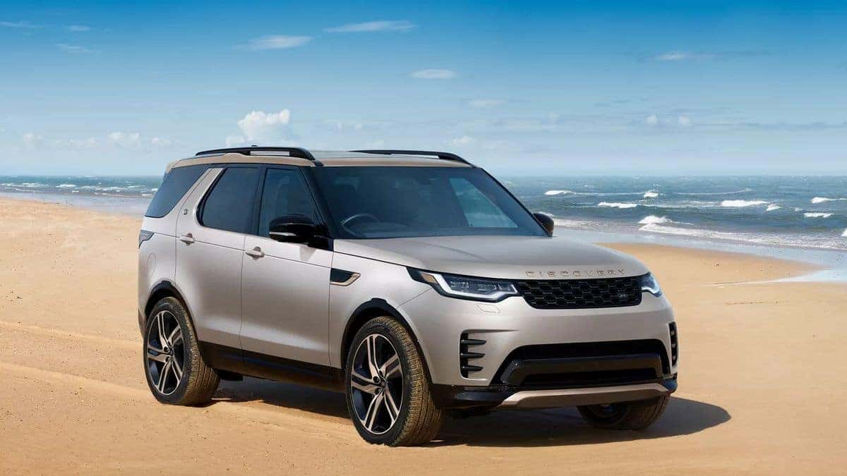 2026 Land Rover Discovery Tempest Edition exterior on a beach