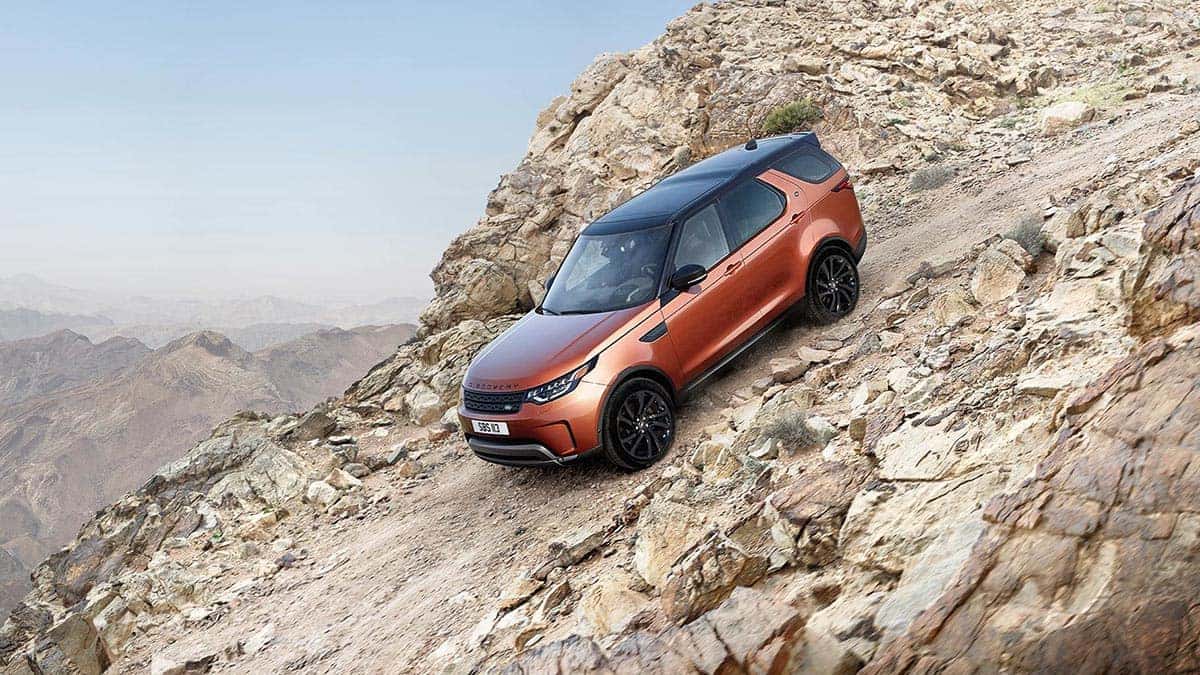 2018 Land Rover Discovery orange exterior