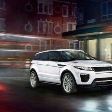 2019 Range Rover Evoque night driving