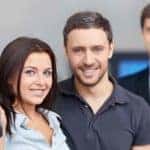 Couple getting car keys