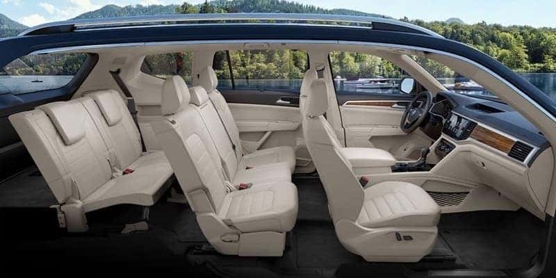 Explore the 2018 Volkswagen Atlas Interior Third Row SUV