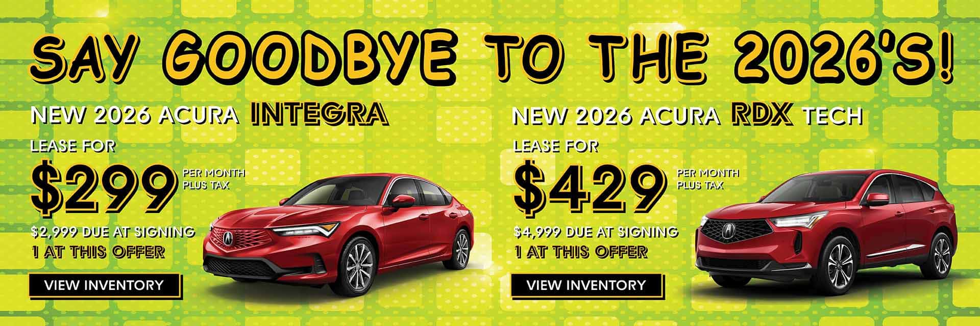 Integra and RDX offer