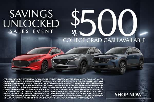 UP TO $500 COLLEGE GRAD CASH AVAILABLE