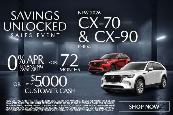 NEW 2026 MAZDA CX-70 AND CX-90 PHEVs