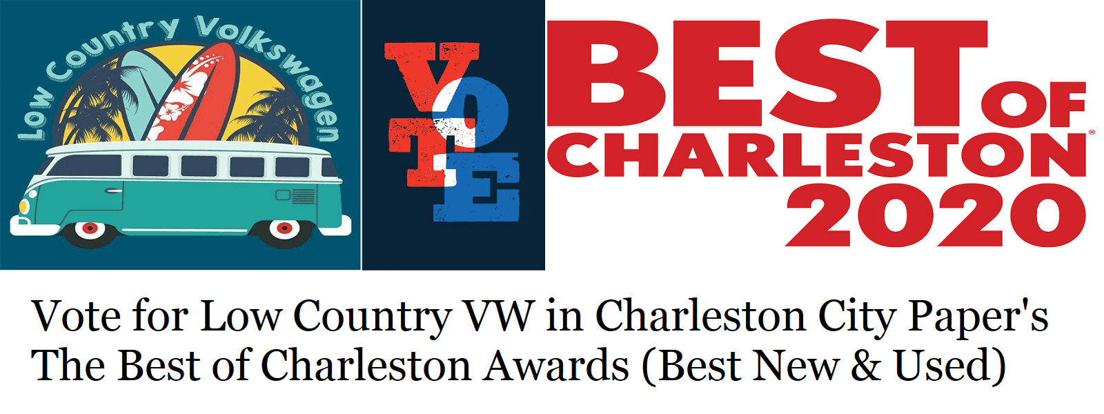 Low Country Volkswagen and Preowned nominated for Best Place to Buy a