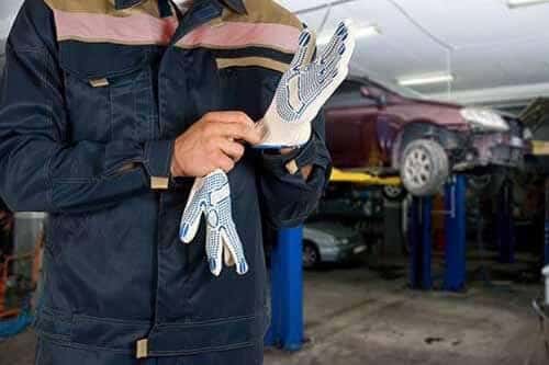 Couple buying a car