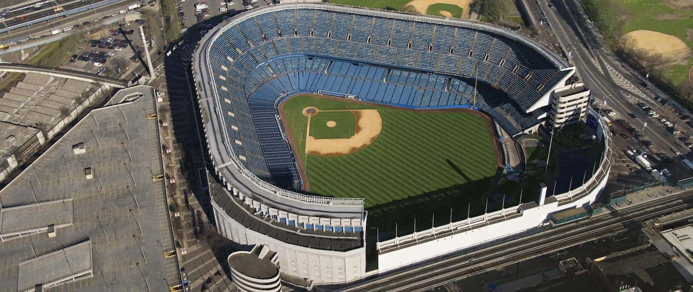 THE GREAT OLD AND NEW YANKEE STADIUM CLASSIC OVERHEAD VIEWS