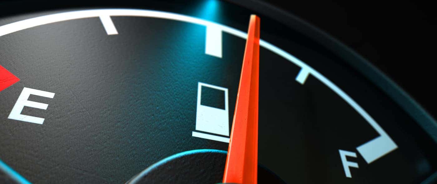 fuel gauge close up