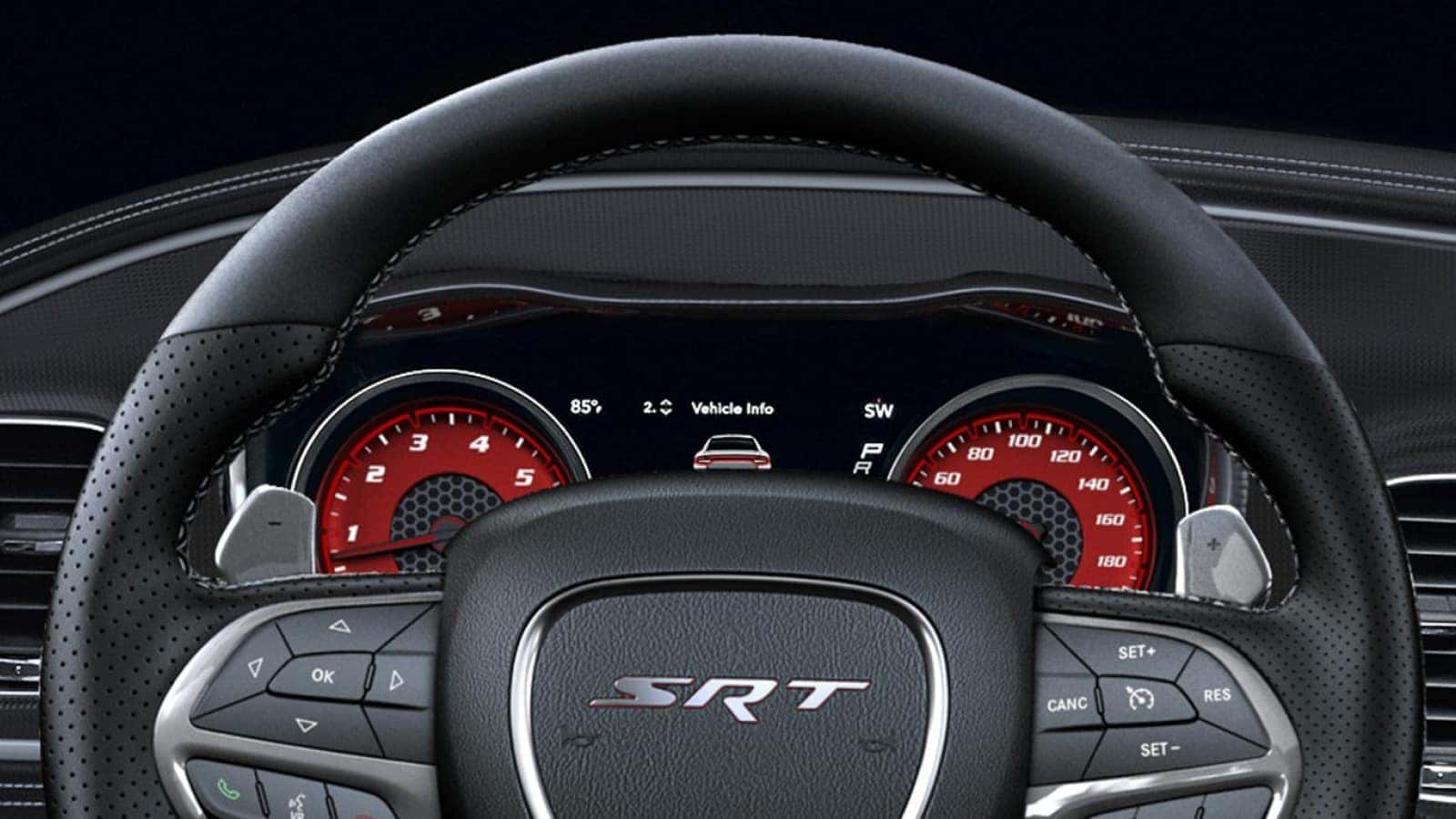 Digital Information Cluster inside the 2020 Dodge Charger