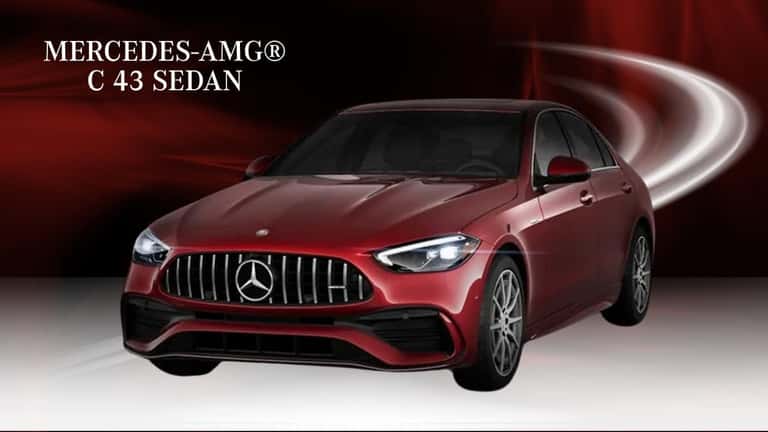 Mercedes-AMG® C 43 Sedan, three-quarter front view