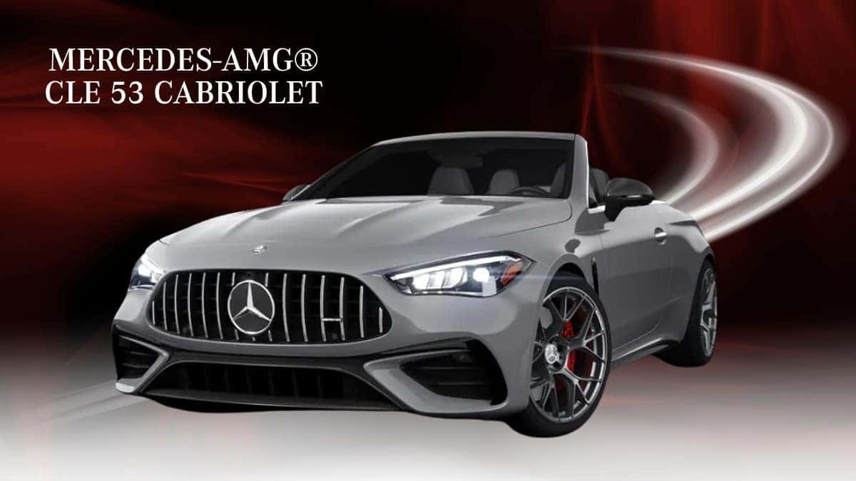 Mercedes-AMG® CLE 53 Cabriolet, three-quarter front view