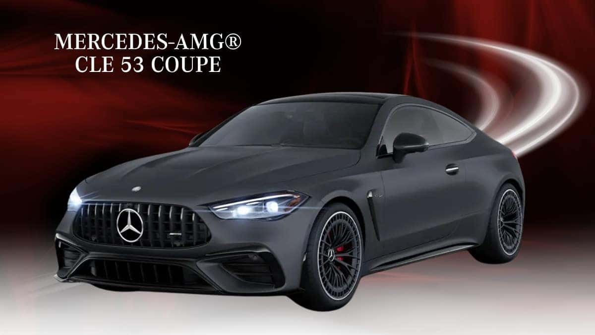 Mercedes-AMG® CLE 53 Coupe, three-quarter front view