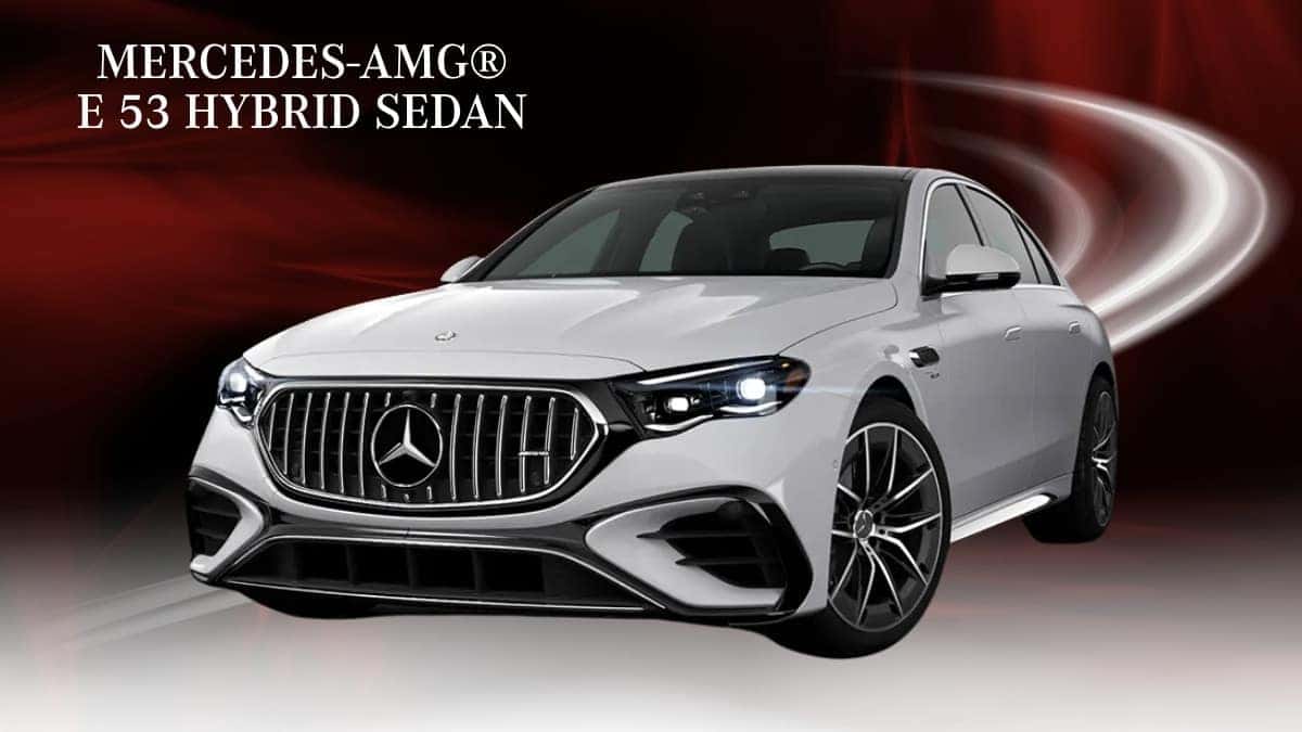 Mercedes-AMG® E 53 HYBRID Sedan, three-quarter front view