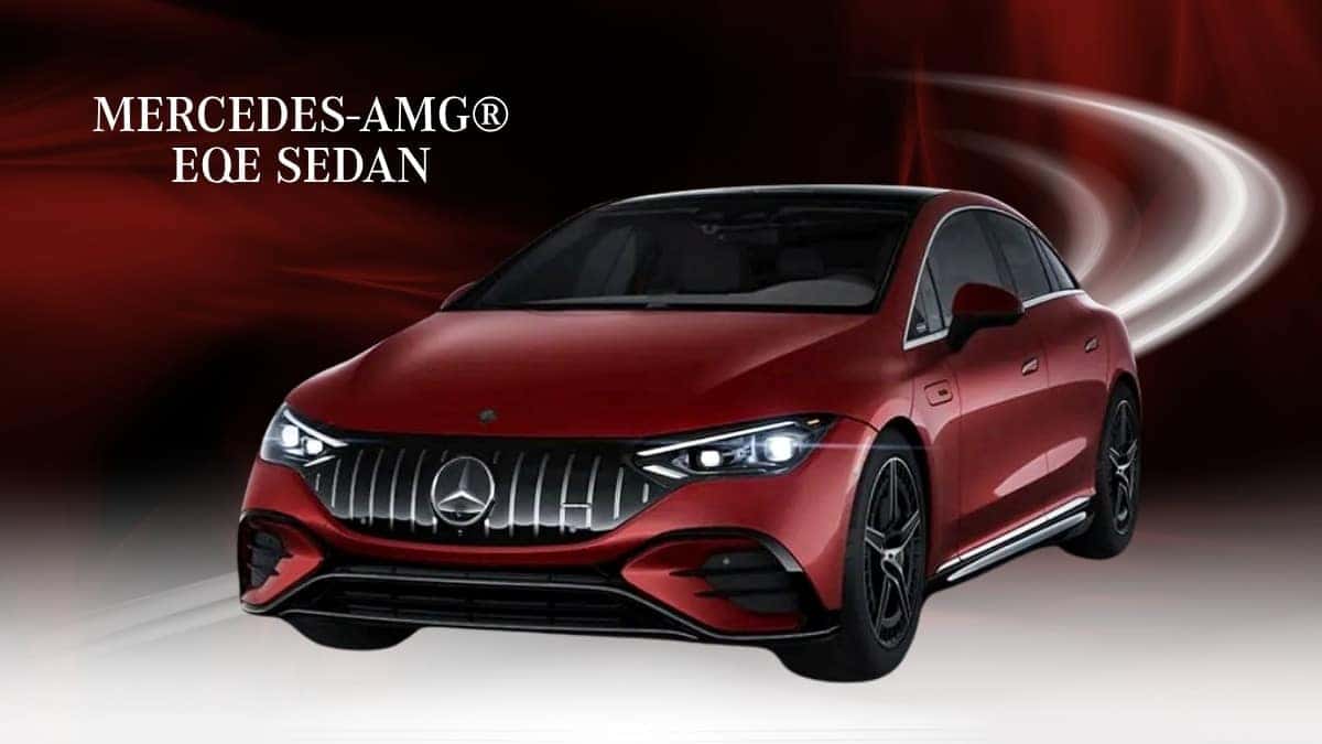 Mercedes-AMG® EQE Sedan, three-quarter front view
