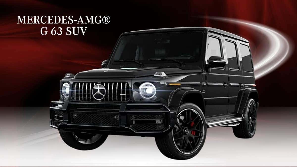 Mercedes-AMG® G 63 SUV, three-quarter front view